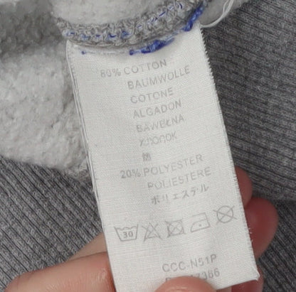 Kandi Clothing Men's Grey Pullover Hoodie - Logo, Size L
