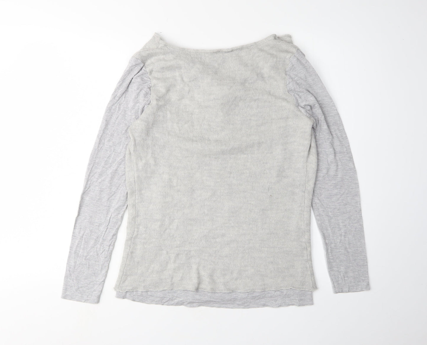 Womens UK Size 14 Mint Velvet Grey Pullover Jumper
