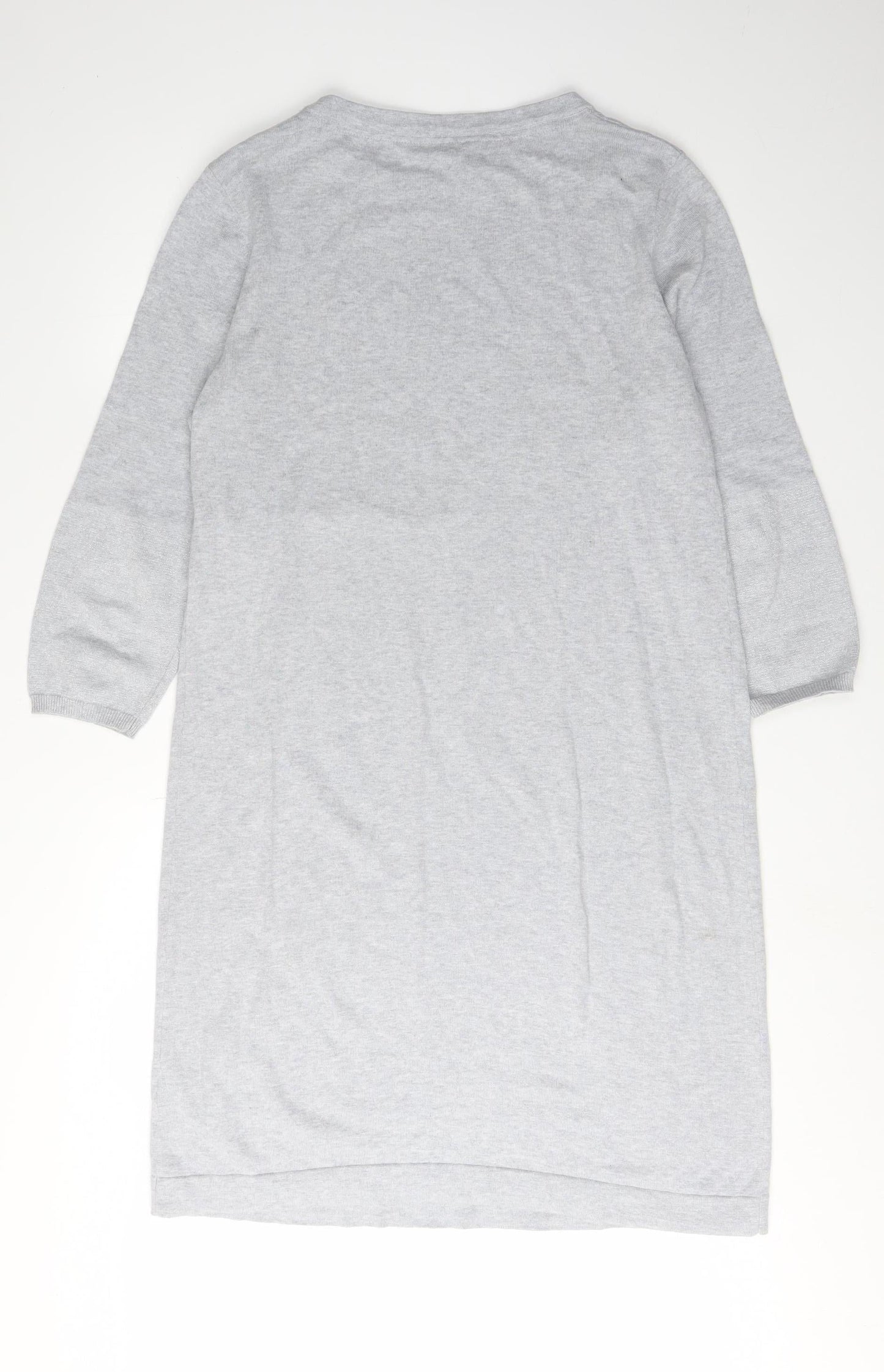 Crew Clothing Women’s Grey Shift Dress Size 14 3/4 Sleeve