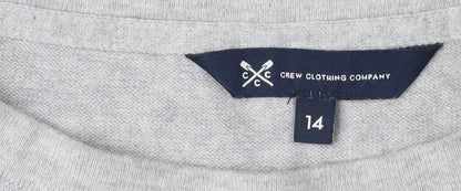 Crew Clothing Women’s Grey Shift Dress Size 14 3/4 Sleeve