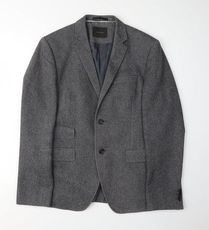 Country Road Men's Grey Blazer, Size 38, Formal Notch