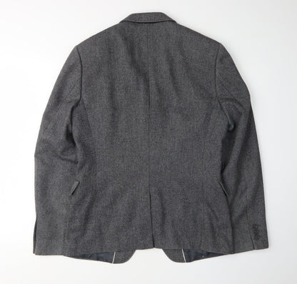 Country Road Men's Grey Blazer, Size 38, Formal Notch