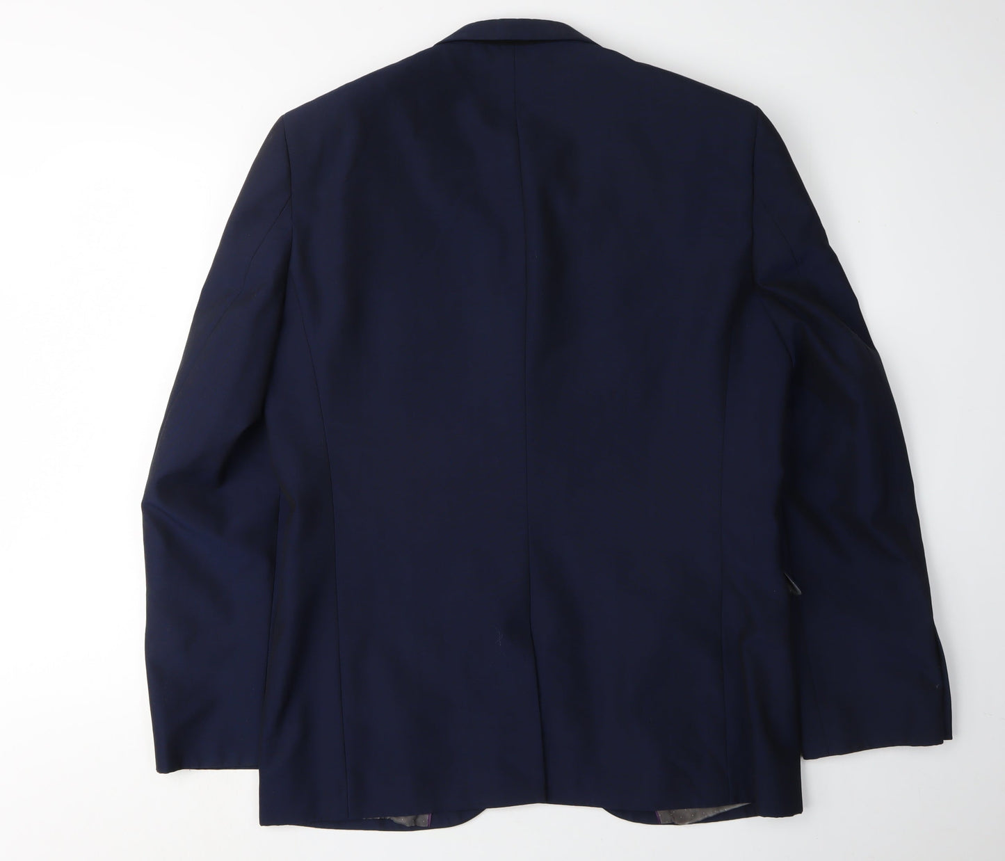 Next Men's Blue Blazer Size 40R Regular Wool Blend