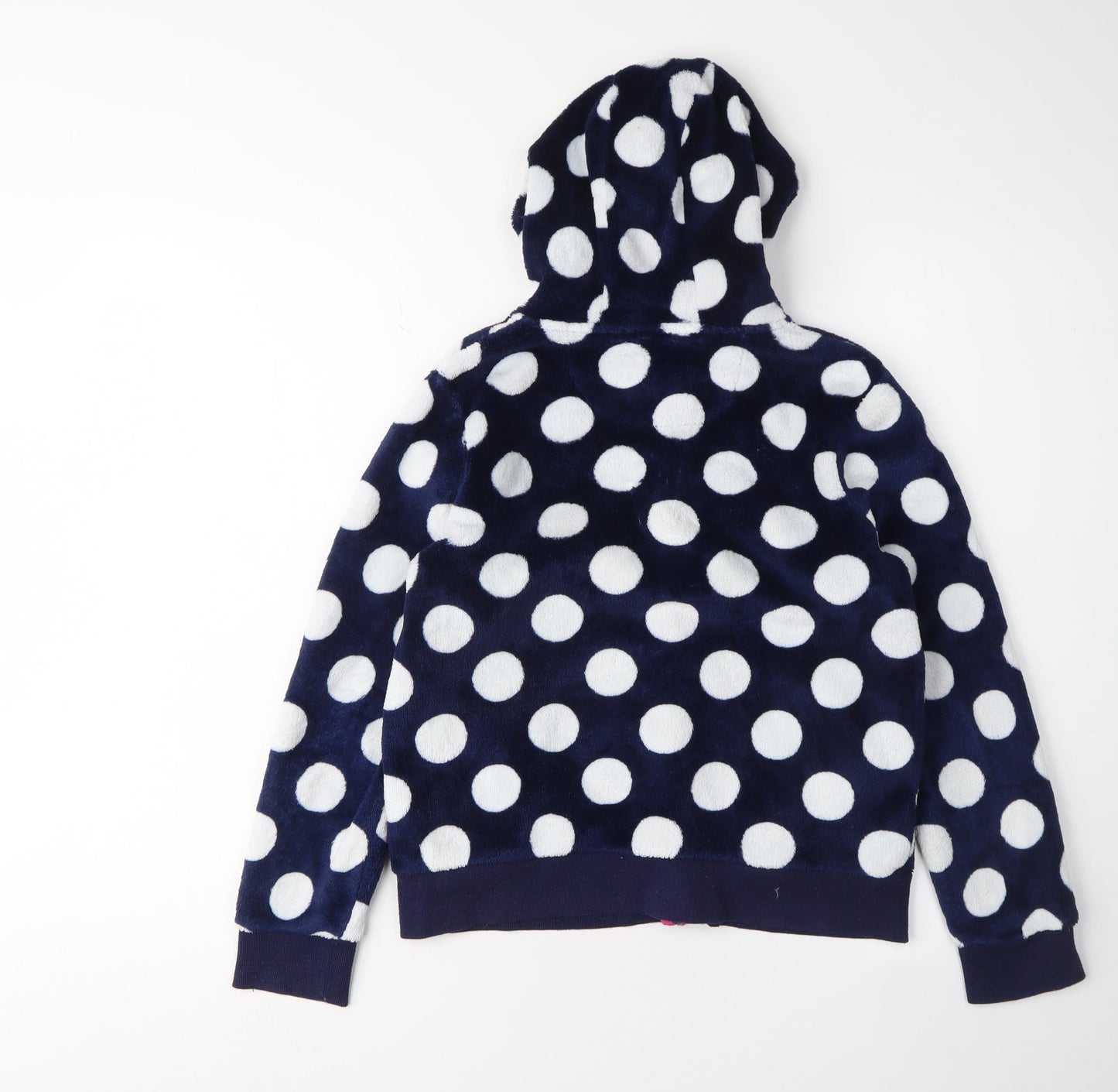 Peter Storm Girls Blue Polka Dot Hooded Jacket 9-10 Years