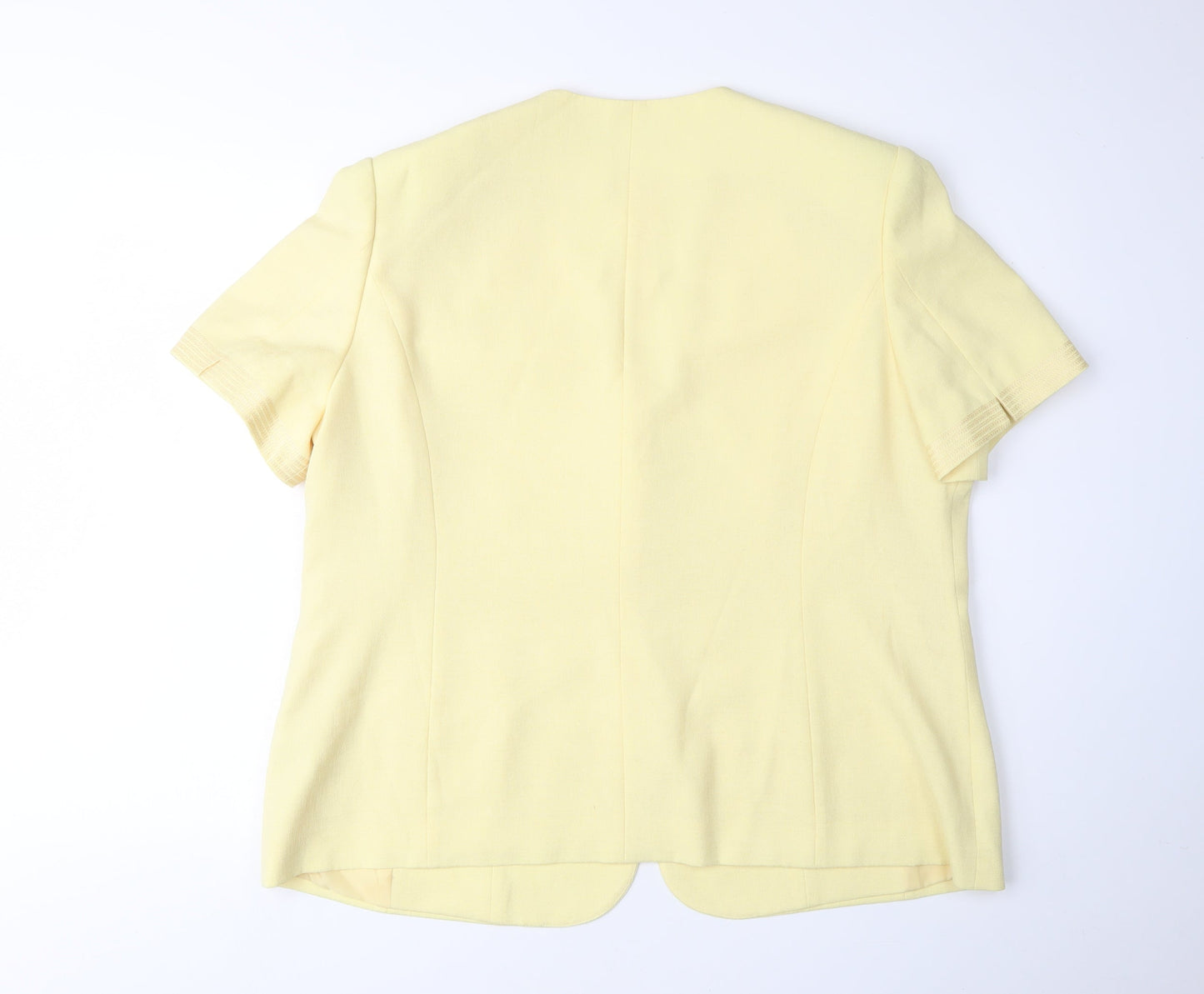 Jacques Vert Women's Yellow Plus Size Suit Jacket