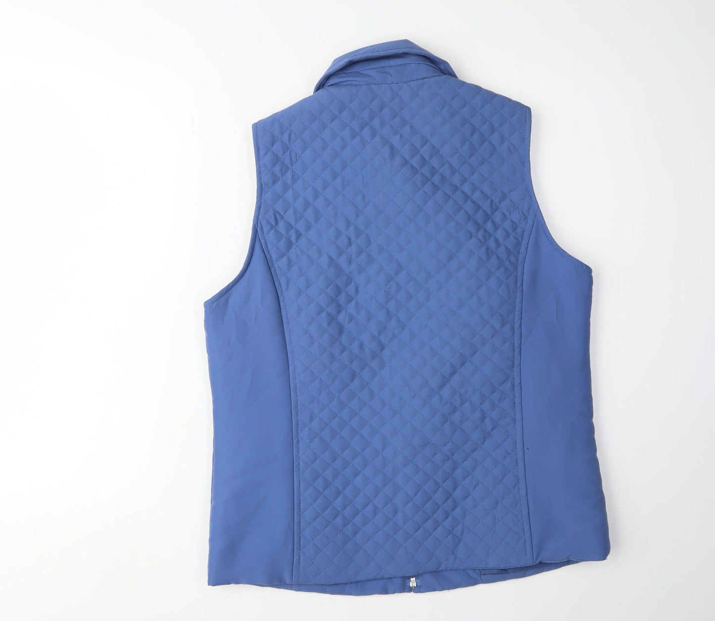 Womens UK Size S EWM Blue Quilted Coat