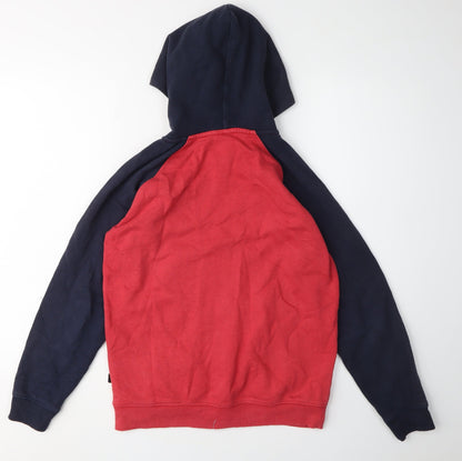 Quiksilver Boys Red Hoodie Jacket 14 Colourblock Casual