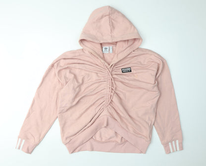 Adidas Women's Pink Hoodie Size 10 - Casual Comfort