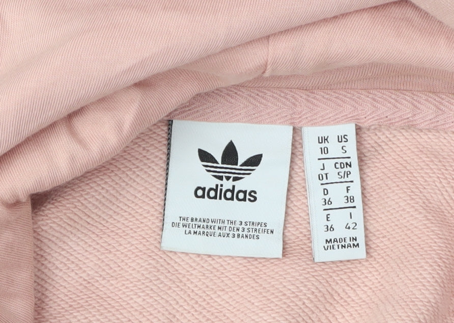 Adidas Women's Pink Hoodie Size 10 - Casual Comfort