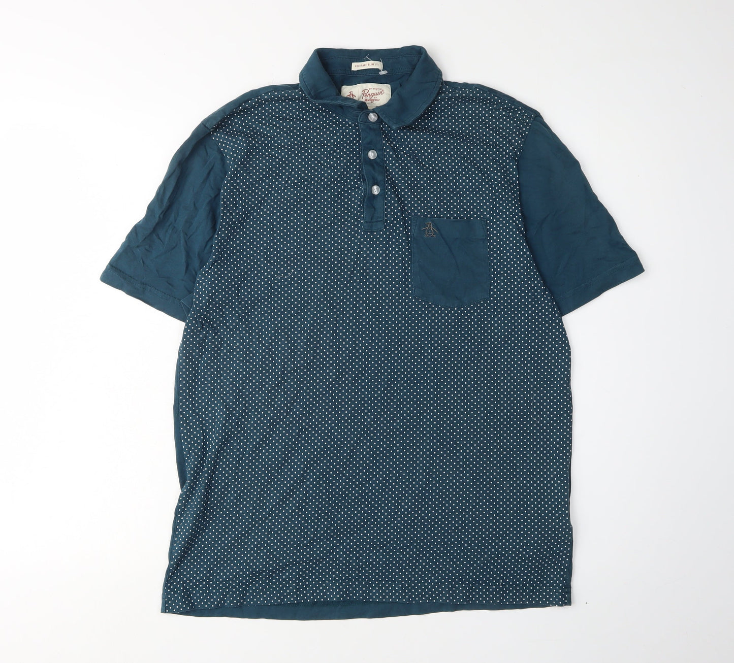 Mens UK Size L Original Penguin 100% Cotton Polo Shirt