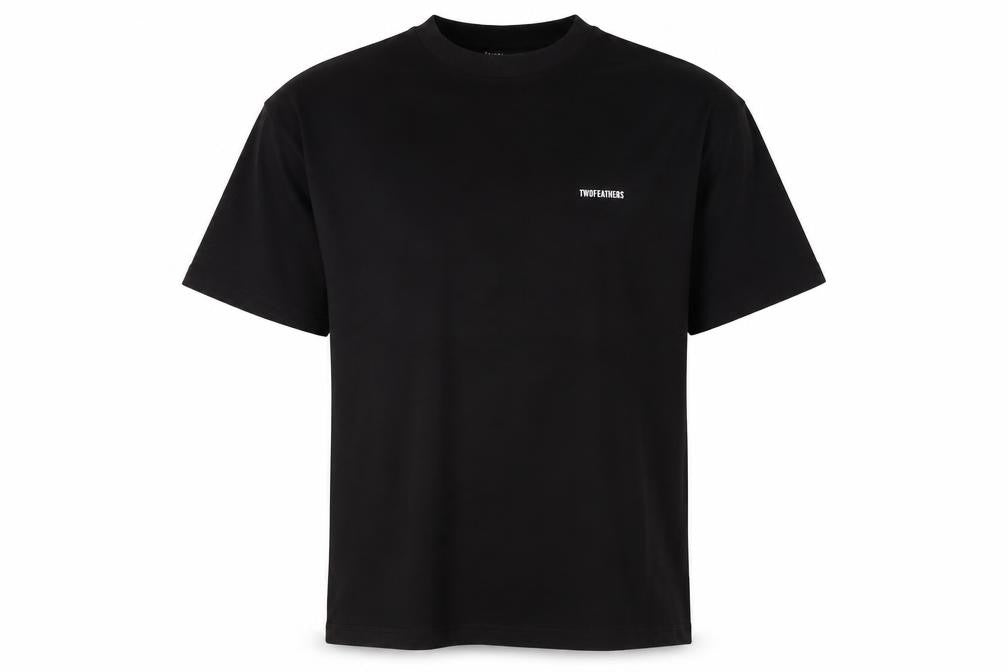 Mens UK Size L TWOFEATHERS Black  T-Shirt
