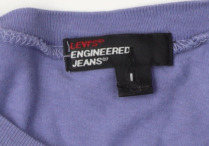 Levi's Men's Purple Feathers Graphic T-Shirt M