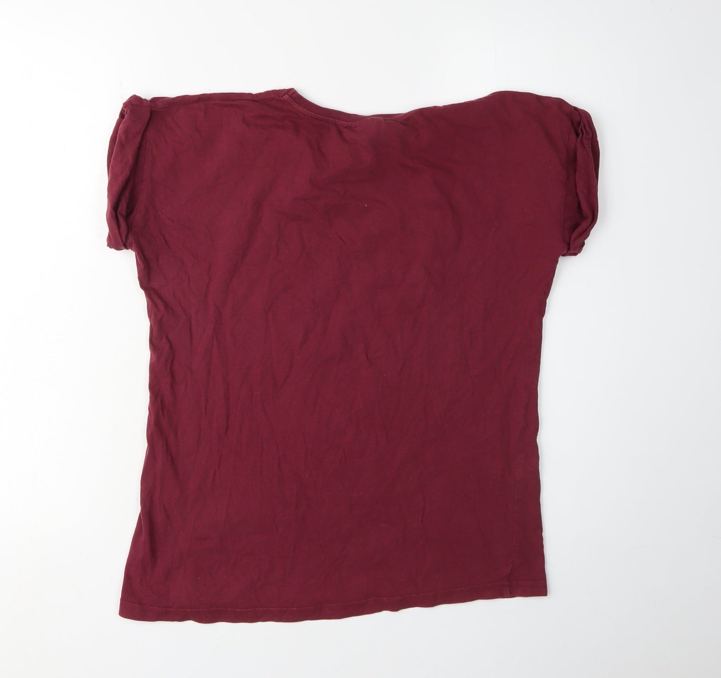 Unisex Adults UK Size 12 Harry Potter Red Basic T-Shirt