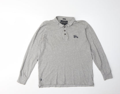 Tokyo Laundry Grey Men’s M Polo Long Sleeve
