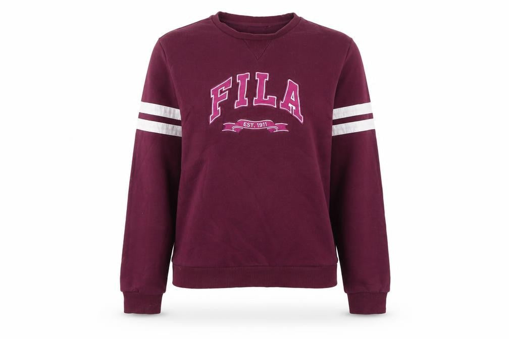 Womens UK Size S FILA Red Pullover Sweatshirt