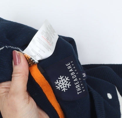 Threadbare Christmas Blue Men's M Pullover Sweater