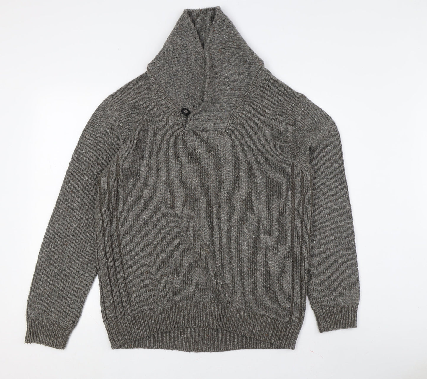 Maine Men's Grey Pullover Jumper, M