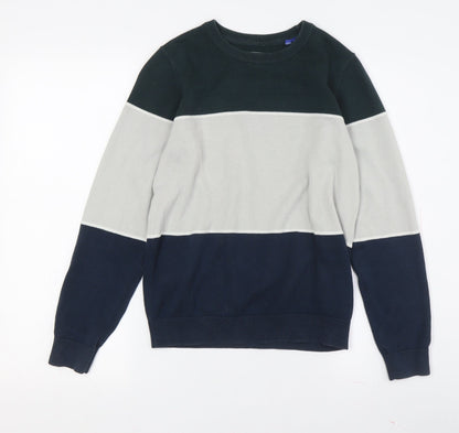 Jack & Jones Men’s Multicoloured Striped Pullover - L