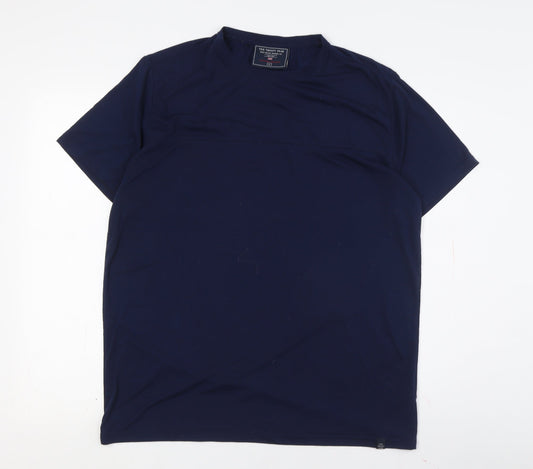 TOG TWENTY FOUR Men's Blue Crew Neck T-Shirt L