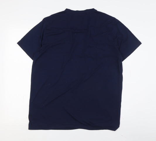 TOG TWENTY FOUR Men's Blue Crew Neck T-Shirt L