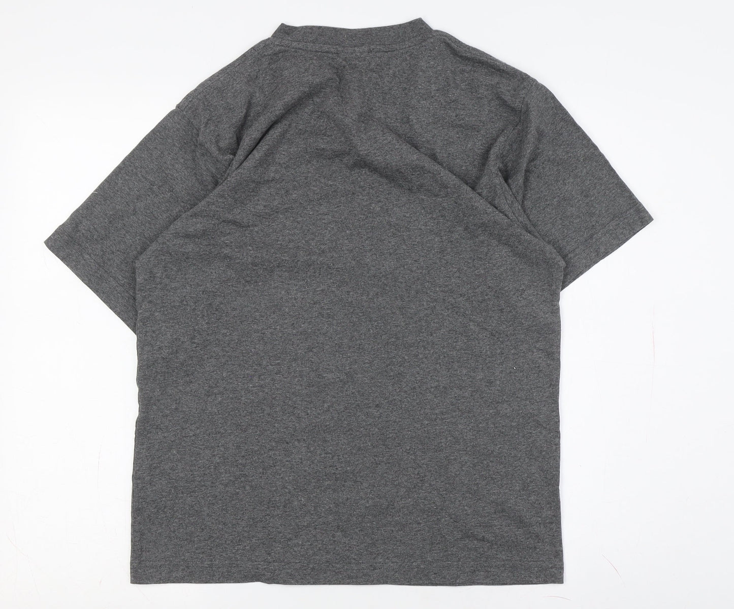 Nike Men's Grey V-Neck T-Shirt Size M