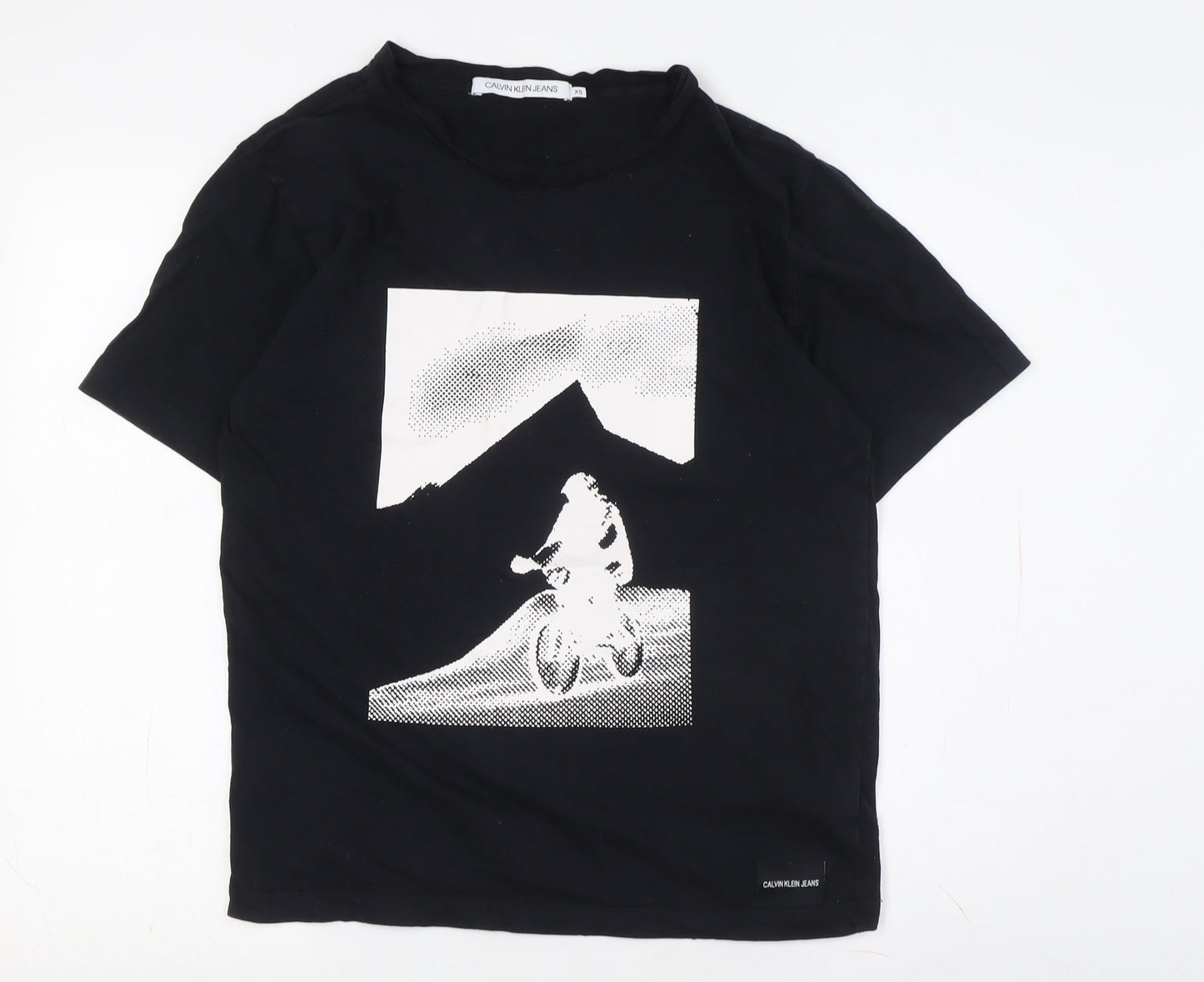 Mens UK Size XS Calvin Klein Jeans Black  T-Shirt