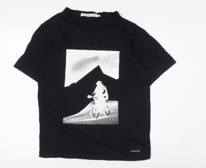 Mens UK Size XS Calvin Klein Jeans Black  T-Shirt