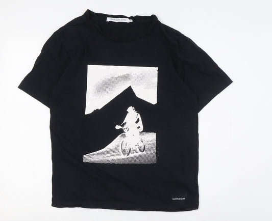 Mens UK Size XS Calvin Klein Jeans Black  T-Shirt