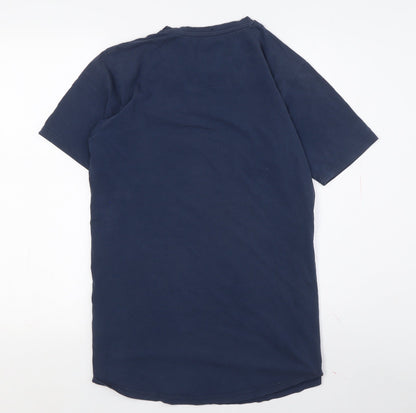 Cruyff Men's Blue M Crew Neck T-Shirt