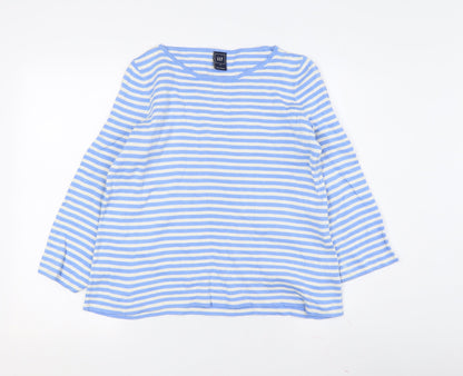 Gap Women's XS Blue Striped Jersey T-Shirt Top