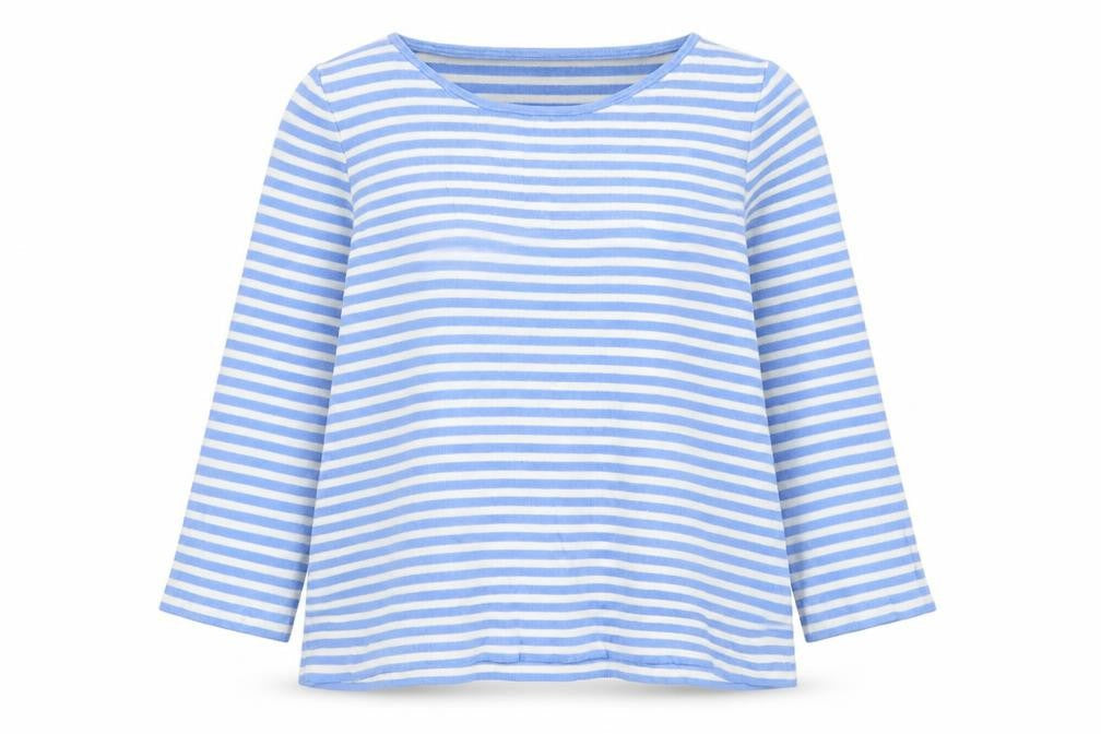 Gap Women's XS Blue Striped Jersey T-Shirt Top