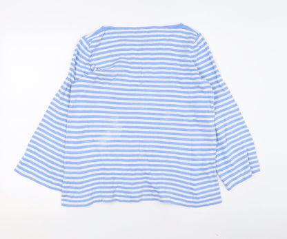 Gap Women's XS Blue Striped Jersey T-Shirt Top