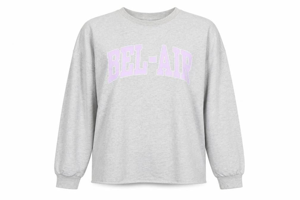 Front view of H&M Divided Grey Pullover Sweatshirt, unisex l
