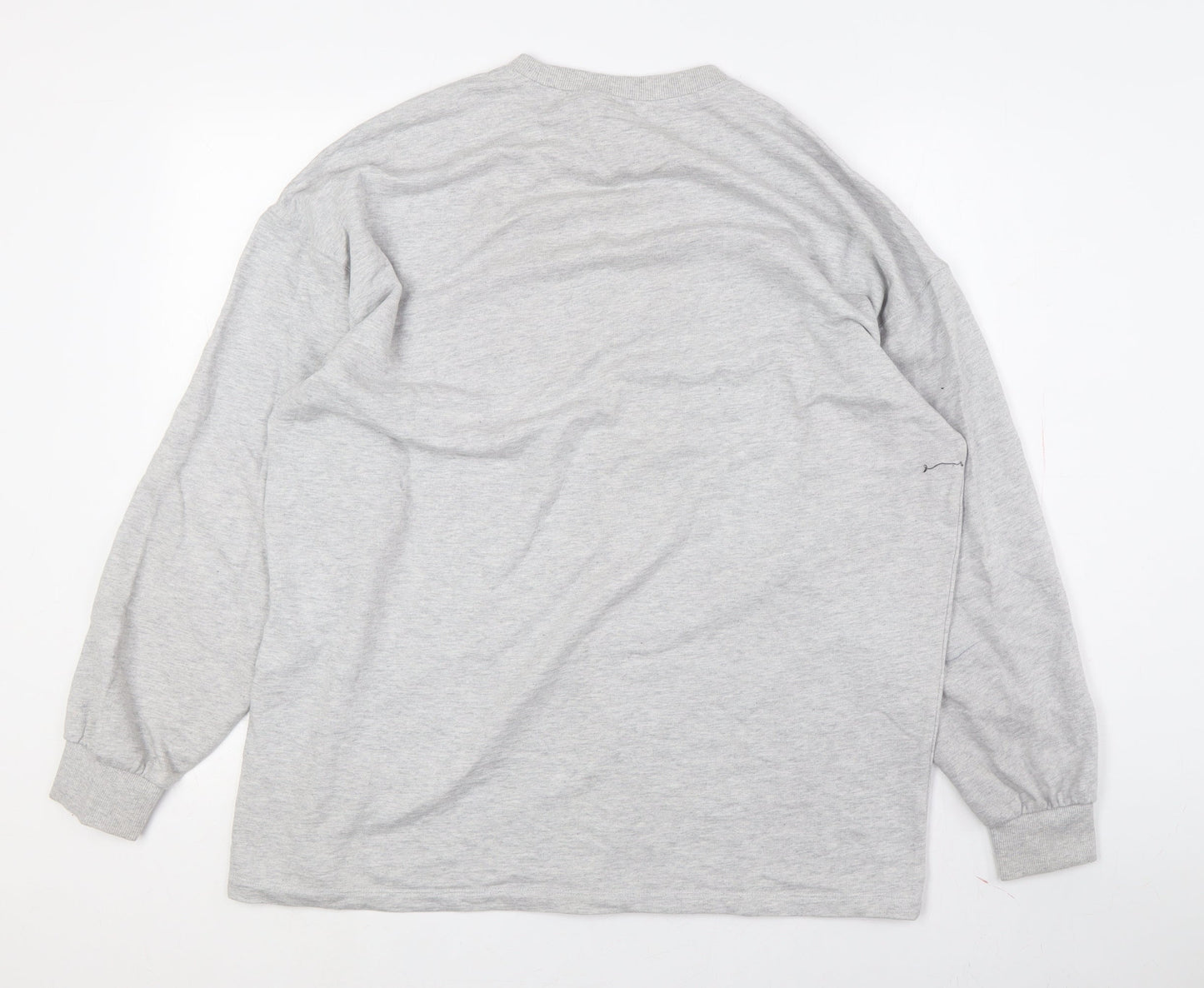 Unisex Adults UK Size L H&M Divided Grey Pullover Sweatshirt