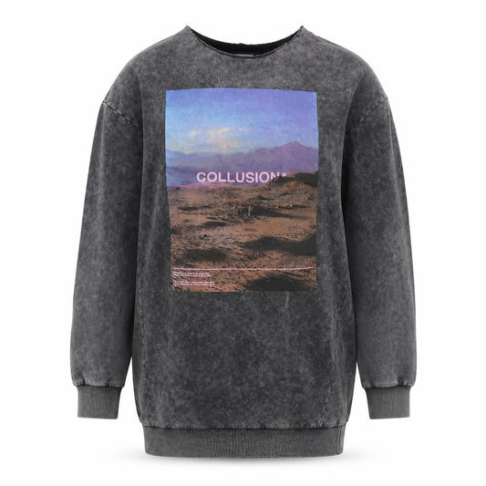 Womens UK Size 6 COLLUSION Grey Pullover Sweatshirt