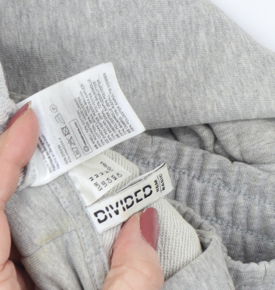 Divided Women's Grey Full Zip Hoodie Sweatshirt - S