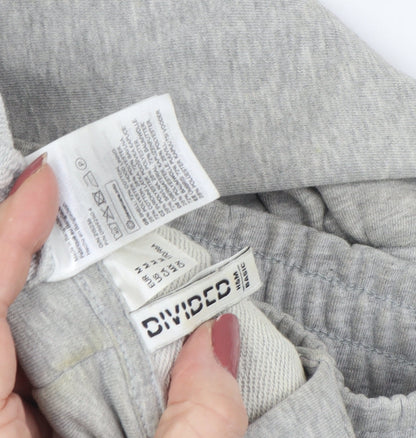 Divided Women's Grey Full Zip Hoodie Sweatshirt - S