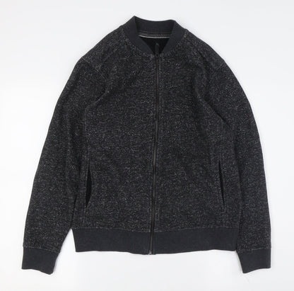 Mens UK Size S Burton Menswear Black Bomber Jacket
