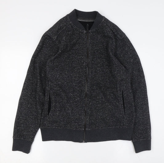 Mens UK Size S Burton Menswear Black Bomber Jacket