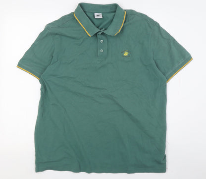Beverly Hills Polo Club Men's Green Polo M