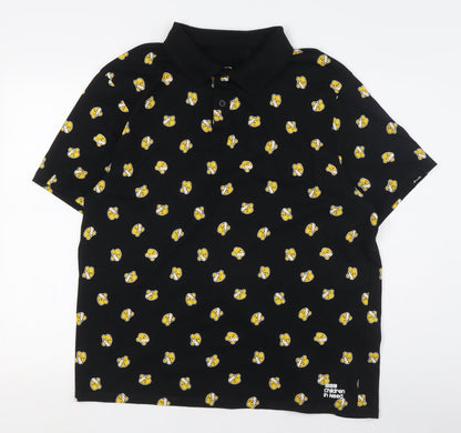 George Black Men XL BBC Cartoon Polo Shirt