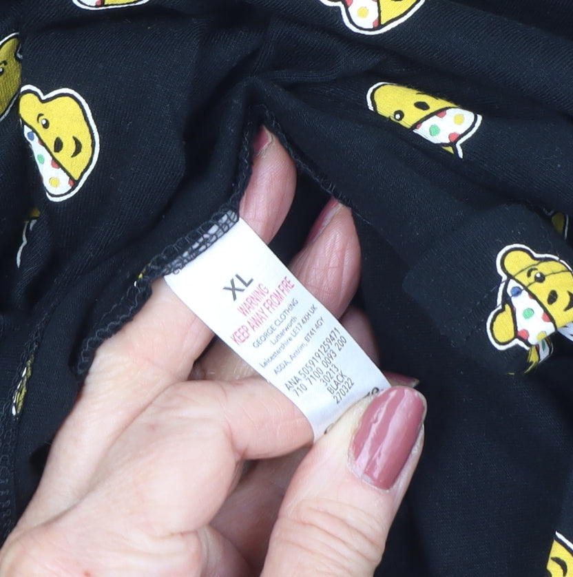 George Black Men XL BBC Cartoon Polo Shirt