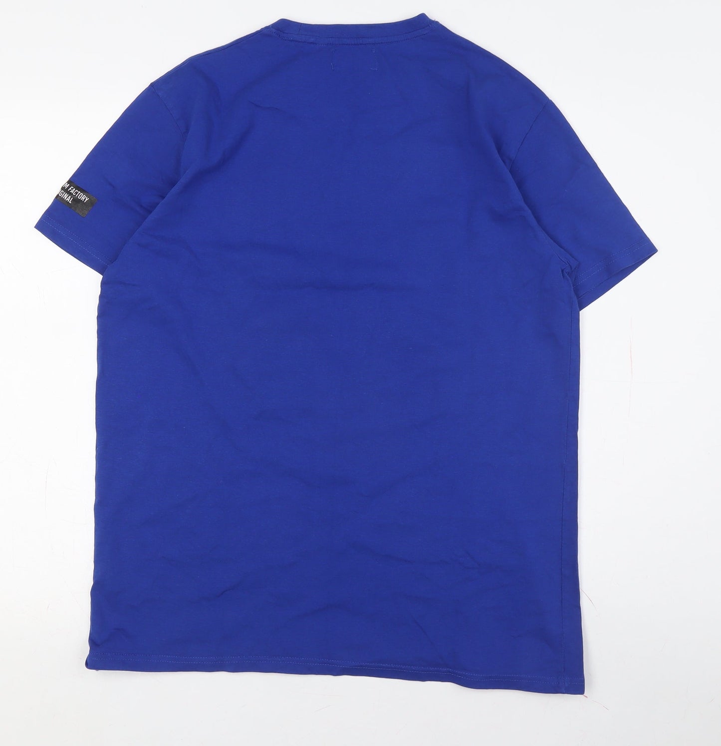 Belgium Factory Men's Blue Short Sleeve T-Shirt