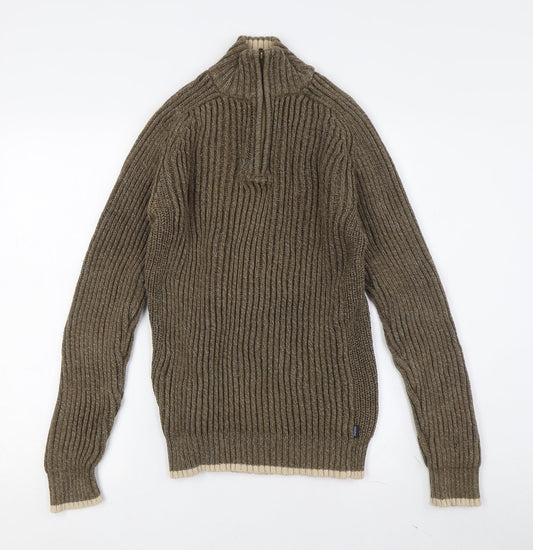 Maine New England Men's Brown Full Zip Jumper S