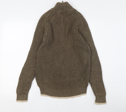 Maine New England Men's Brown Full Zip Jumper S