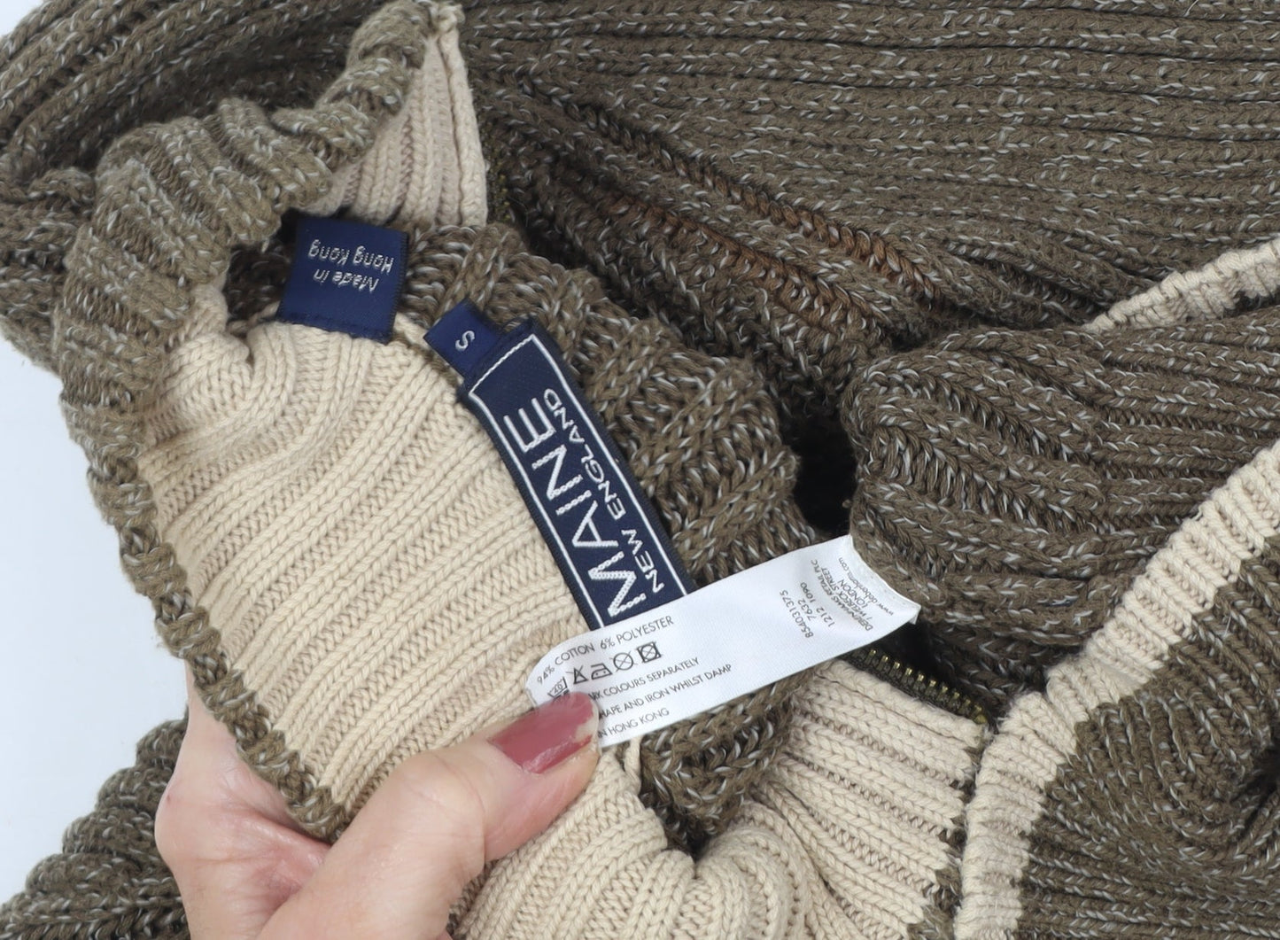 Maine New England Men's Brown Full Zip Jumper S