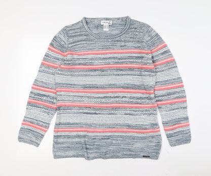 Y Collection Women's M Multicoloured Crew Neck Pullover