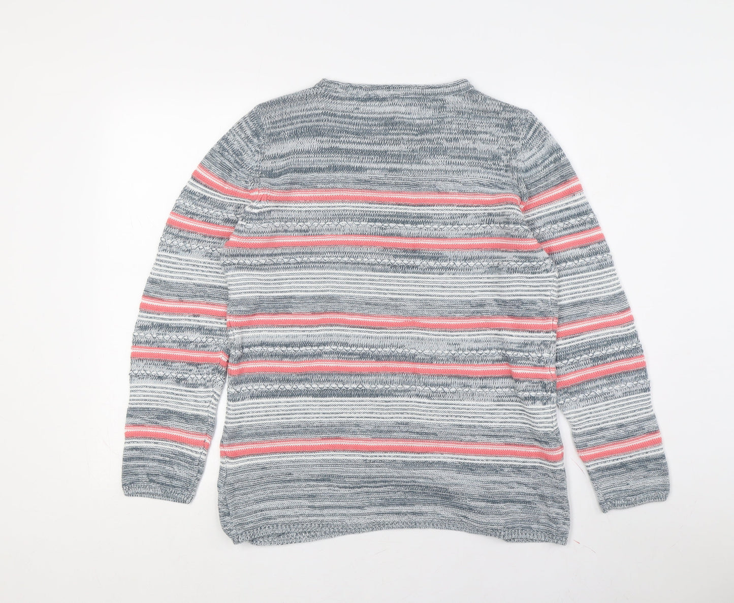 Y Collection Women's M Multicoloured Crew Neck Pullover