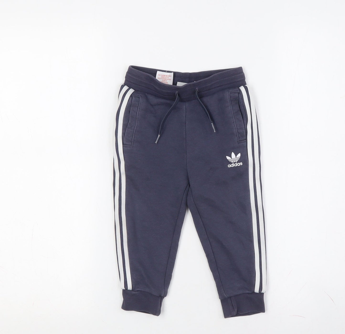Adidas Unisex Kids Blue Jogger Trousers, 2 Years