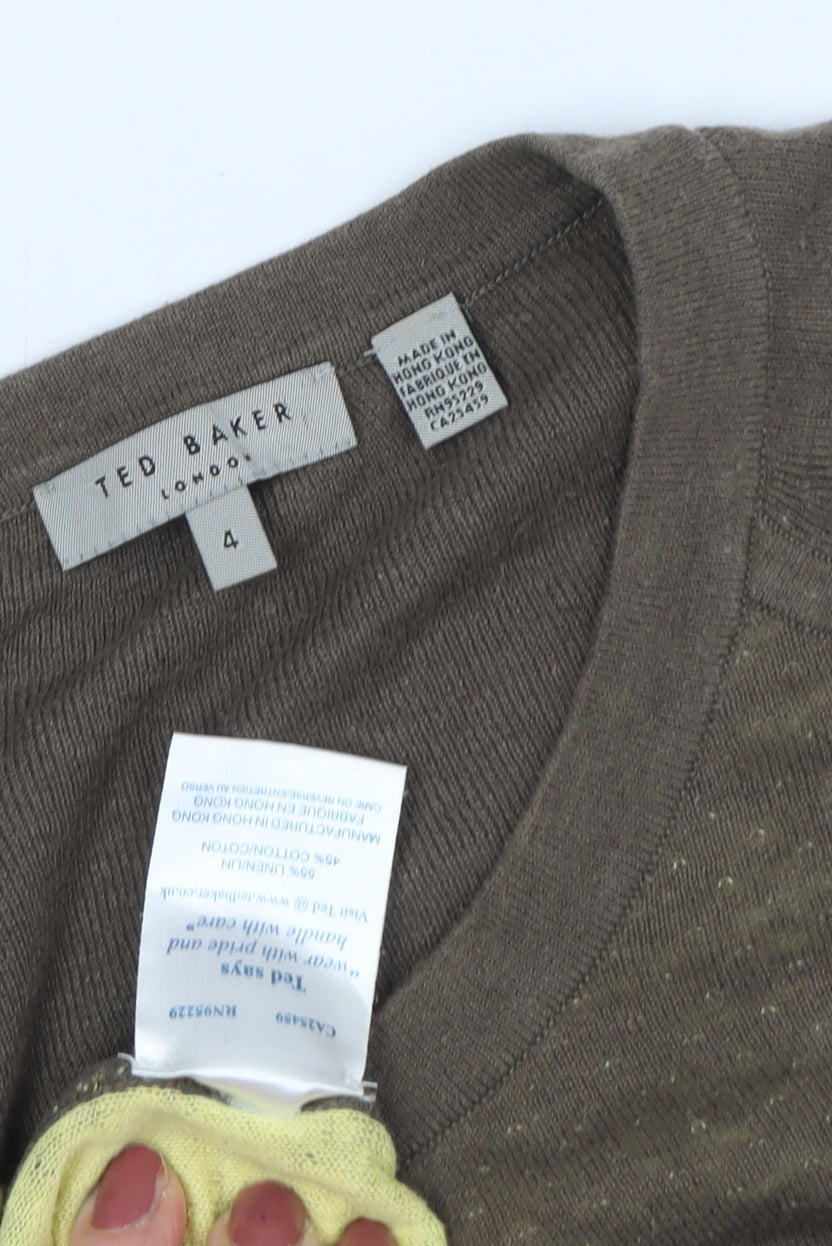 Ted Baker Men’s Brown Graphic Pullover Jumper L